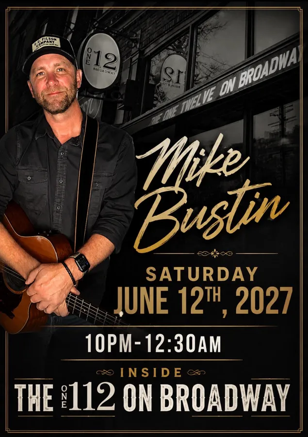 Portrait of musician Mike Bustin